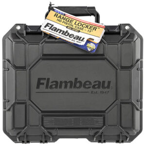 Flambeau 1312SN Range Locker Pistol Case made of Polymer with Black Finish & Foam Padding 12" L x 9" W x 4.60" D | Elite Firearms