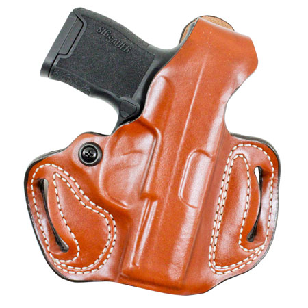 DeSantis Gunhide 085TA9PZ0 Thumb Break Mini Slide OWB Tan Leather Belt Loop Fits Springfield Hellcat 3" Right Hand | Elite Firearms