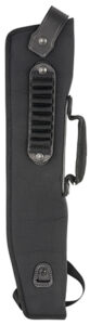 DeSantis Gunhide M92BJG1Z0 Kurz Shotgun Scabbard made of Leather with Black Finish, Removable Ammo Carrier, Saddle Leather Trim & Non-Slip Shoulder Strap 14" L for 410 Gauge Mossberg Shockwave | Elite Firearms