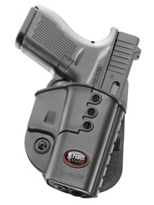 Fobus GL43NDLH Passive Retention Evolution OWB Black Polymer Paddle Fits Glock 43 Left Hand | Elite Firearms