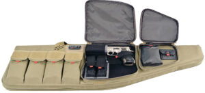 GPS Bags GPST42ART Tactical AR Case 42" Tan 1000D Nylon with Mag & Storage Pockets, Lockable Zippers, External Handgun Pocket & Visual ID Storage System | Elite Firearms