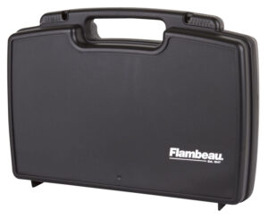 Flambeau 6455SC Safe Shot Pistol Case made of Polymer with Black Finish, Egg Crate Foam Padding, Integrated Handle & TSA/Airline Approved 16.50" L x 9.50" W x 3.50" D Interior Dimensions | Elite Firearms