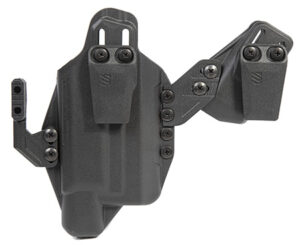 Blackhawk 416702BK Stache  IWB Size 02 Black Polymer Belt Clip Compatible w/Glock 19/23/32/45 Belt 1.50" Wide Ambidextrous | Elite Firearms