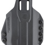 Blackhawk 416302BK Stache  IWB Size 02 Black Polymer Belt Clip Compatible w/Glock 19/23/32/45  Belt 1.50" Wide Ambidextrous | Elite Firearms