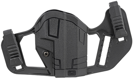 Uncle Mike's 79077 Apparition IWB/OWB Belt Clip Mount Compatible w/Glock 43/43X/Springfield Hellcat Black Polymer Ambidextrous | Elite Firearms