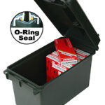 MTM Case-Gard AC50C40 Ammo Can  50 Cal Rifle Black Polypropylene 7.4" x 13.5" x 8.5" 25 lbs | Elite Firearms