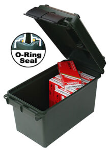 MTM Case-Gard AC50C40 Ammo Can  50 Cal Rifle Black Polypropylene 7.4" x 13.5" x 8.5" 25 lbs | Elite Firearms