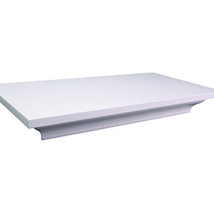 Lockdown 1117247 In-Plain-Sight Shelf White Wood Holds 2 Handguns