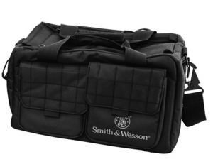 M&P Accessories 110013 Recruit Black Nylon Two Interior Pockets & Magazine Pouches Large Exterior Pockets Rubber Foot Skids Includes Padded Carrying Strap | Elite Firearms