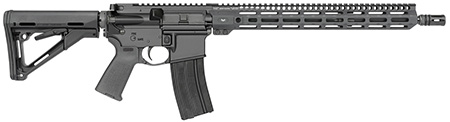 Midwest Industries MIFN16CRM15 Lightweight 223 Wylde 16" 30+1 Black Hard Coat Anodized Rec with 16" M-Lok Black 6 Position Magpul CTR Stock Black Magpul MOE Grip Right Hand | Elite Firearms