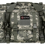 GPS Bags DRC28ACU Double Rifle Case A-TACS AU 600D Polyester with 2 Padded Pistol Sleeves, MOLLE Webbing & Lockable Zippers 28" L x 12.75" H x 9" W Exterior Dimensions | Elite Firearms