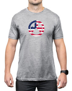 Magpul MAG1281030S Independence Icon Athletic Gray Heather Cotton/Polyester Short Sleeve Small | Elite Firearms