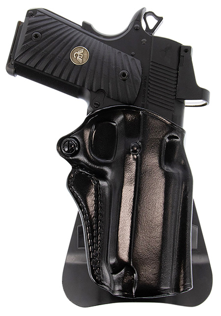 Galco SM2212RB Speed Master 2.0 OWB Black Leather Paddle Fits 1911 Fits 5" Barrel Right Hand | Elite Firearms