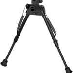 Harris Bipods S-LMP Swivel L Picatinny, 9-13", Black Steel/Aluminum, Notched Legs, Rubber Feet | Elite Firearms