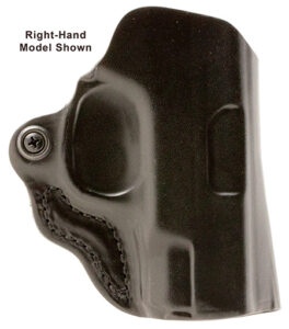 DeSantis Gunhide 019BB7WZ0 Mini Scabbard  OWB Black Leather Belt Slide Fits Springfield Prodigy w/wo Red Dot Fits 4.25" Barrel Left Hand | Elite Firearms