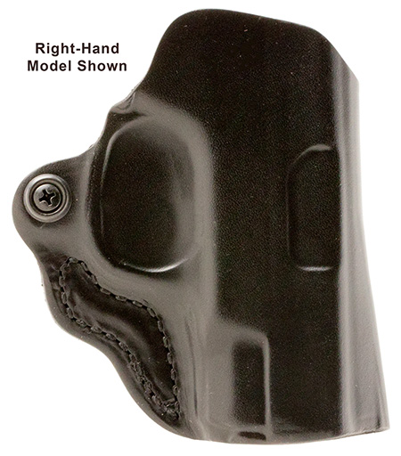 DeSantis Gunhide 019BB7WZ0 Mini Scabbard OWB Black Leather Belt Slide Fits Springfield Prodigy w/wo Red Dot Fits 4.25" Barrel Left Hand | Elite Firearms
