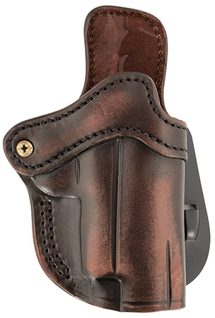1791 Gunleather ORPDH23VTGR Paddle Holster Optic Ready OWB Size 2.3 Vintage Leather Paddle Fits Glock 17 Fits Walther PPQ Right Hand | Elite Firearms