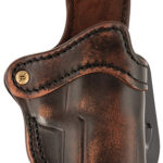 1791 Gunleather ORPDH24SVTGR Paddle Holster Optic Ready OWB Size 2.4S Vintage Leather Paddle Fits FN 509/H&K VP9SK Right Hand | Elite Firearms