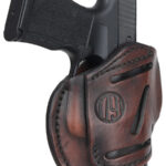 1791 Gunleather 3WH2VTGA 3-Way IWB/OWB Size 02 Vintage Leather Belt Loop Fits Ruger LCP Fits S&W Bodyguard Fits Glock 42 Ambidextrous Hand | Elite Firearms