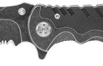 Smith & Wesson Knives SWBG10SCP Border Guard 3.50" Folding Part Serrated Stainless Steel Blade 4.80" Aluminum/G10 Handle Includes Pocket Clip | Elite Firearms