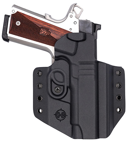 C&G Holsters 1856100 Covert  OWB Black Kydex Belt Loop Fits 1911 4.25"/ Wilson Combat EDC X9 Right Hand | Elite Firearms