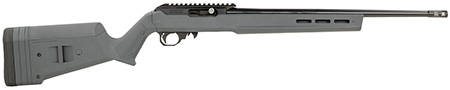 Black Rain Ordnance BRO22HSTG Hunter  Full Size 22 LR 10+1 18" Blued Threaded Chrome-Moly Steel Barrel, Blued Aluminum w/Accessory Rail Receiver, Stealth Gray Magpul X-22 Hunter Stock, Right Hand | Elite Firearms