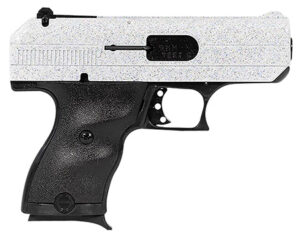 Hi-Point 916WHSP C9 9mm Luger 8+1 3.50" Black Steel Barrel, Hydro-Dipped White Sparkle Serrated Slide, Black Polymer Frame, Black Polymer Grips | Elite Firearms