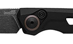 Kershaw 7550 Launch 11 Automatic 2.75" Folding Drop Point Plain Black Oxide Blackwash CPM 154 SS Blade, Black Anodized Aluminum Handle, Includes Pocket Clip | Elite Firearms