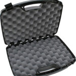 MTM Case-Gard 809-40 Double Handgun Case  made of Polypropylene with Textured Black Finish, Foam Padding & Snap-Latches 14" x 10"  x 3.10" Interior Dimensions | Elite Firearms