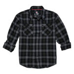 Hornady Gear 32213 Flannel Shirt Large Olive/Black/Gray, Cotton/Polyester, Relaxed Fit Button Up | Elite Firearms