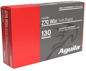 Aguila 8053AG 270 Win 130 gr InterLock Boat Tail Soft Point 20 Per Box/ 10 Case | Elite Firearms