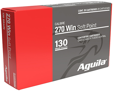 Aguila 8053AG 270 Win 130 gr InterLock Boat Tail Soft Point 20 Per Box/ 10 Case | Elite Firearms