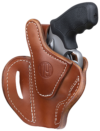 1791 Gunleather RVHX2SCBRR RVHX-2S OWB Size 02S Classic Brown Leather Fits Up to 3" Barrel, K/L-Frame, Belt Slide Right Hand | Elite Firearms