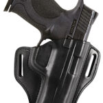 Bianchi 23942 57 Remedy OWB Size 12 Black Leather Belt Slide Fits Colt 1911 Commander Right Hand | Elite Firearms