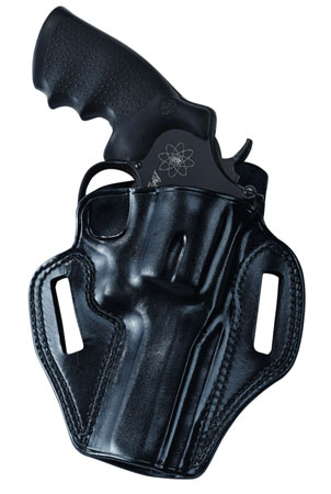 Galco CM118B Combat Master  OWB Black Leather Belt Slide Fits Ruger SP101 Right Hand | Elite Firearms