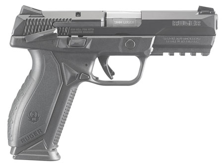 Ruger 8638 American Pistol Duty 9mm Luger 4.20″ Barrel 10+1, Picatinny Mounting Rail, Nitride Stainless Steel Slide, Wraparound Ergonomic Grip, Manual Safety