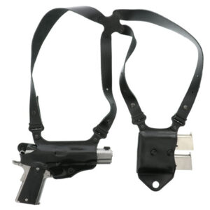 Galco MCII212B Miami Classic II Shoulder System Size Fits Chest Up To 56" Black Leather Harness Fits 1911 Fits 3.50" Barrel Right Hand | Elite Firearms