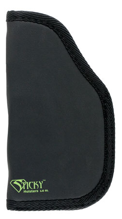 Sticky Holsters LG6LMODLS LG-6L Black/Green Latex Free Rubber Fits 4-5" Lg Auto w/Laser Ambidextrous | Elite Firearms