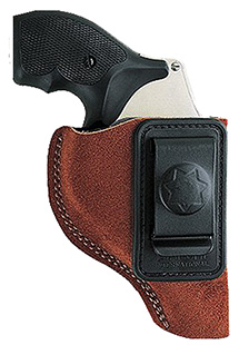 Bianchi 10382 6C IWB Size 02 Tan Leather Belt Clip Fits 3" Barrels/Ruger/Colt/Charter Arms Right Hand | Elite Firearms