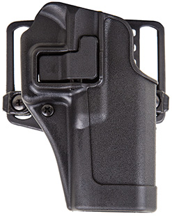 Blackhawk 410509BKL Serpa CQC  OWB Size 09 Matte Black Polymer Belt Loop/Paddle Fits HK USP Compact/P2000 Left Hand | Elite Firearms
