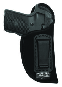 Uncle Mike's 89002 Inside The Pants Holster IWB Size 0 Black Suede Like Belt Clip Fits Sm/Med DA Revolver Fits 2-3" Barrel Left Hand | Elite Firearms