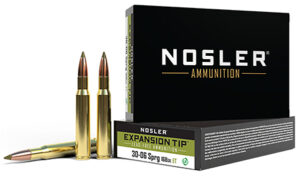 Nosler 40036 E-Tip  30-06 Springfield 168 gr E Tip Lead Free 20 Per Box/ 10 Case | Elite Firearms