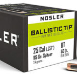 Nosler 25115 Ballistic Tip 25 Cal .257 115 gr Spitzer Point/ 50 Per Box | Elite Firearms