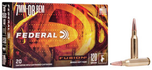 Federal F708FS2 Fusion 7mm-08 Rem 120 gr Fusion Soft Point 20 Per Box/ 10 Case | Elite Firearms