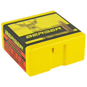 Berger Bullets 30508 VLD Hunting Long Range 30 Cal .308 155 gr Secant Very Low Drag 100 Per Box