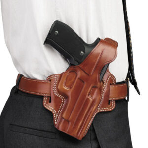 Galco FL118 Fletch OWB Tan Leather Belt Slide Fits Ruger SP101 Fits Colt Detective Special Right Hand | Elite Firearms
