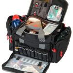 GPS Bags 2014LRB Large Black Nylon with Lift Ports, Storage Pockets, Visual ID Storage System & Holds 5 Handguns or More & Ammo Includes 4 Ammo Dump Cups | Elite Firearms