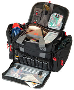 GPS Bags 2014LRB Large Black Nylon with Lift Ports, Storage Pockets, Visual ID Storage System & Holds 5 Handguns or More & Ammo Includes 4 Ammo Dump Cups | Elite Firearms