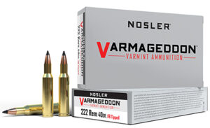 Nosler 65135 Varmageddon 222 Rem 40 gr Flat Base Tipped 20 Per Box/ 20 Case | Elite Firearms