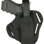 Blackhawk 40PC06BK Pancake OWB Size 06 Black Cordura Nylon Belt Slide Fits Med/Large Semi Autos Fits 3.25-3.75" Barrel Ambidextrous | Elite Firearms